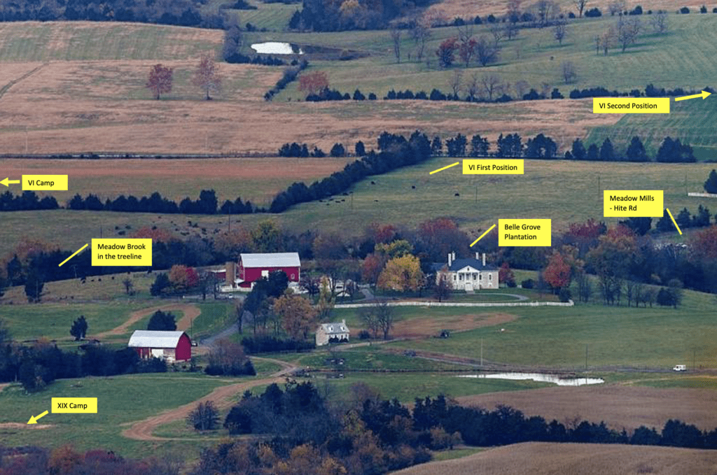 ceder-creek-virginia-battlefield-belle-grove-positions